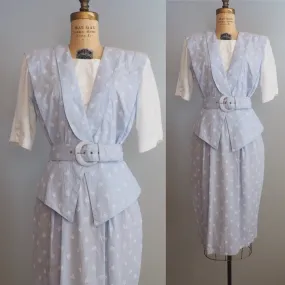 1980’s novelty print dress—M
