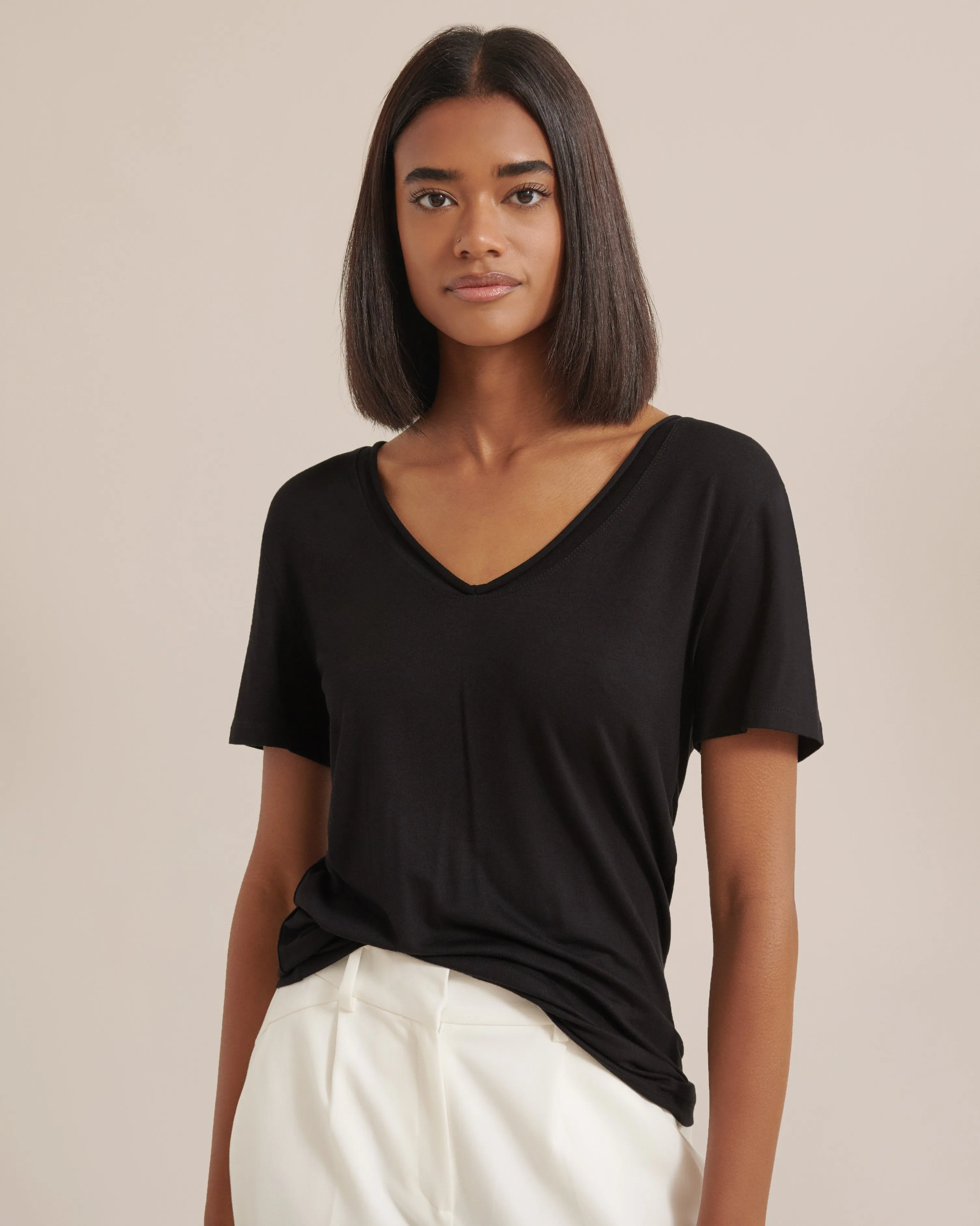 Alani Relaxed V-Neck Tee