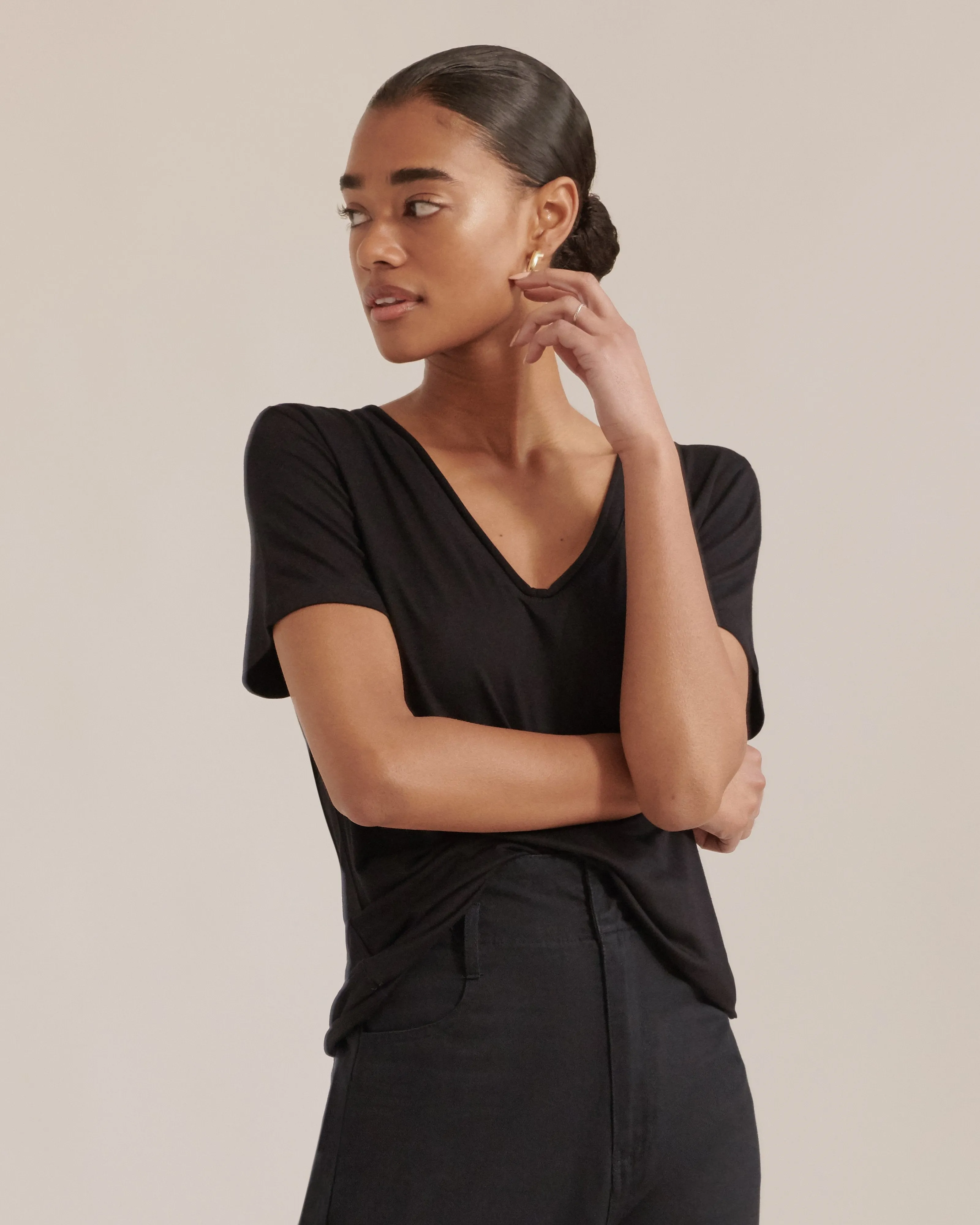 Alani Relaxed V-Neck Tee