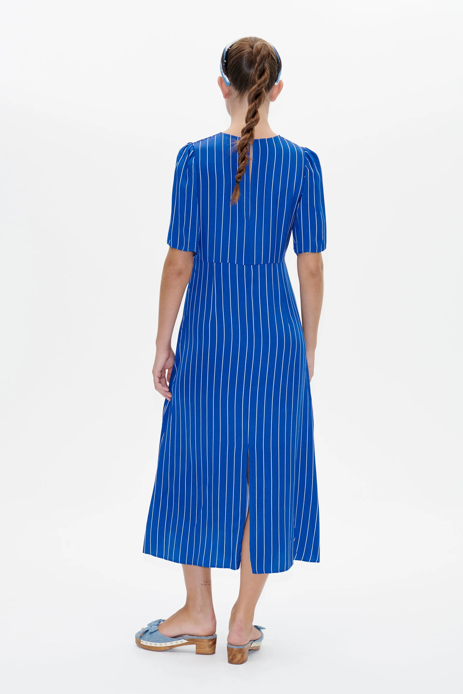 AVIGAIL | Sodalite Blue Pinstripe