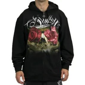 Conklin Roses Mens Zipped Hoodie