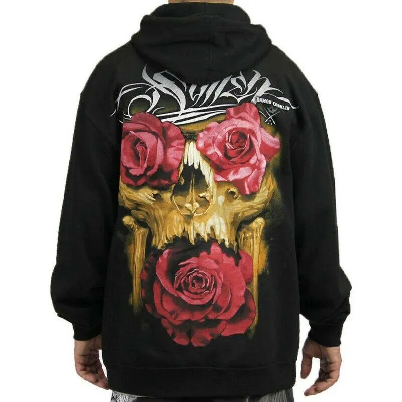 Conklin Roses Mens Zipped Hoodie