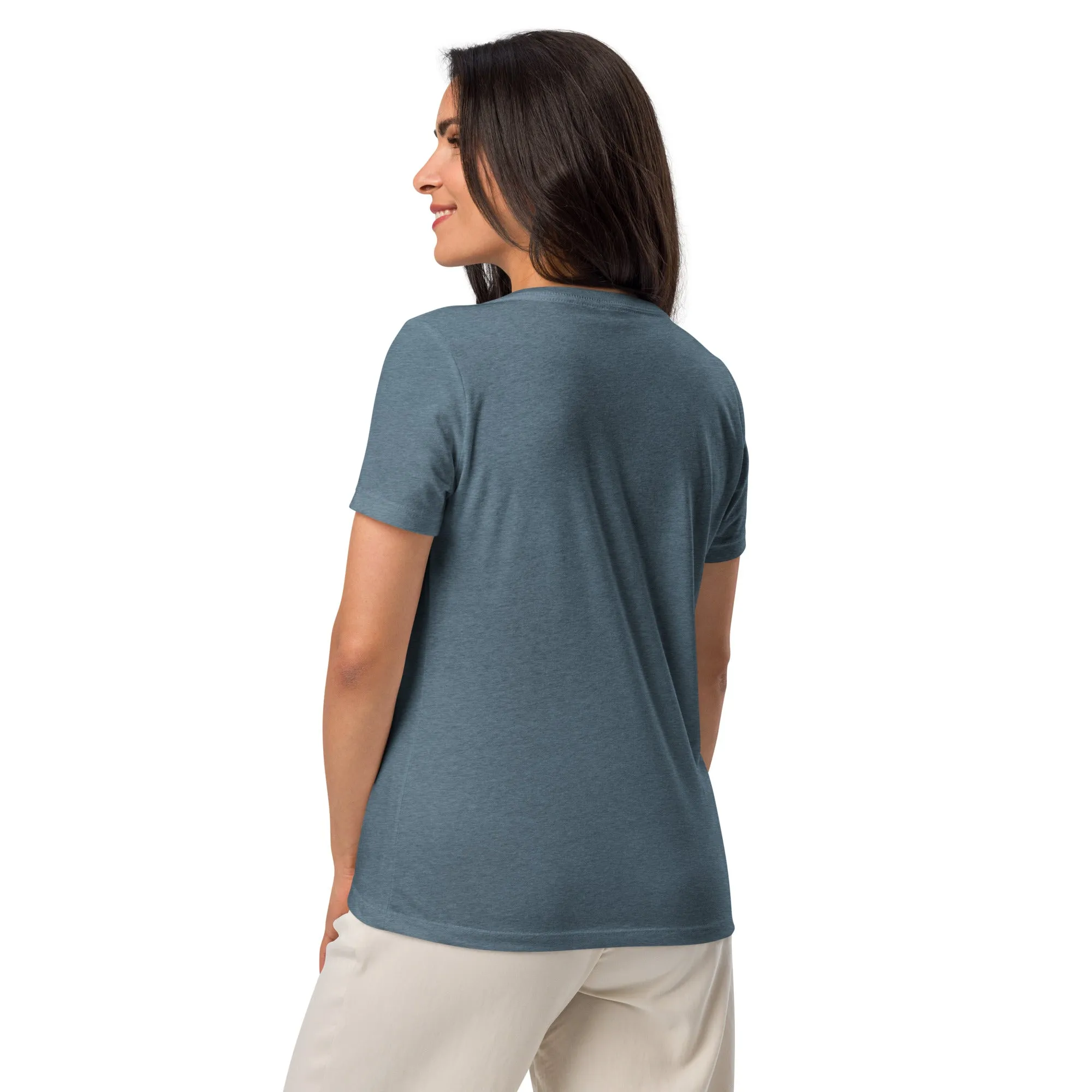DUO MODERN "Rich Girl Energy" Women’s Relaxed V-Neck T-Shirt