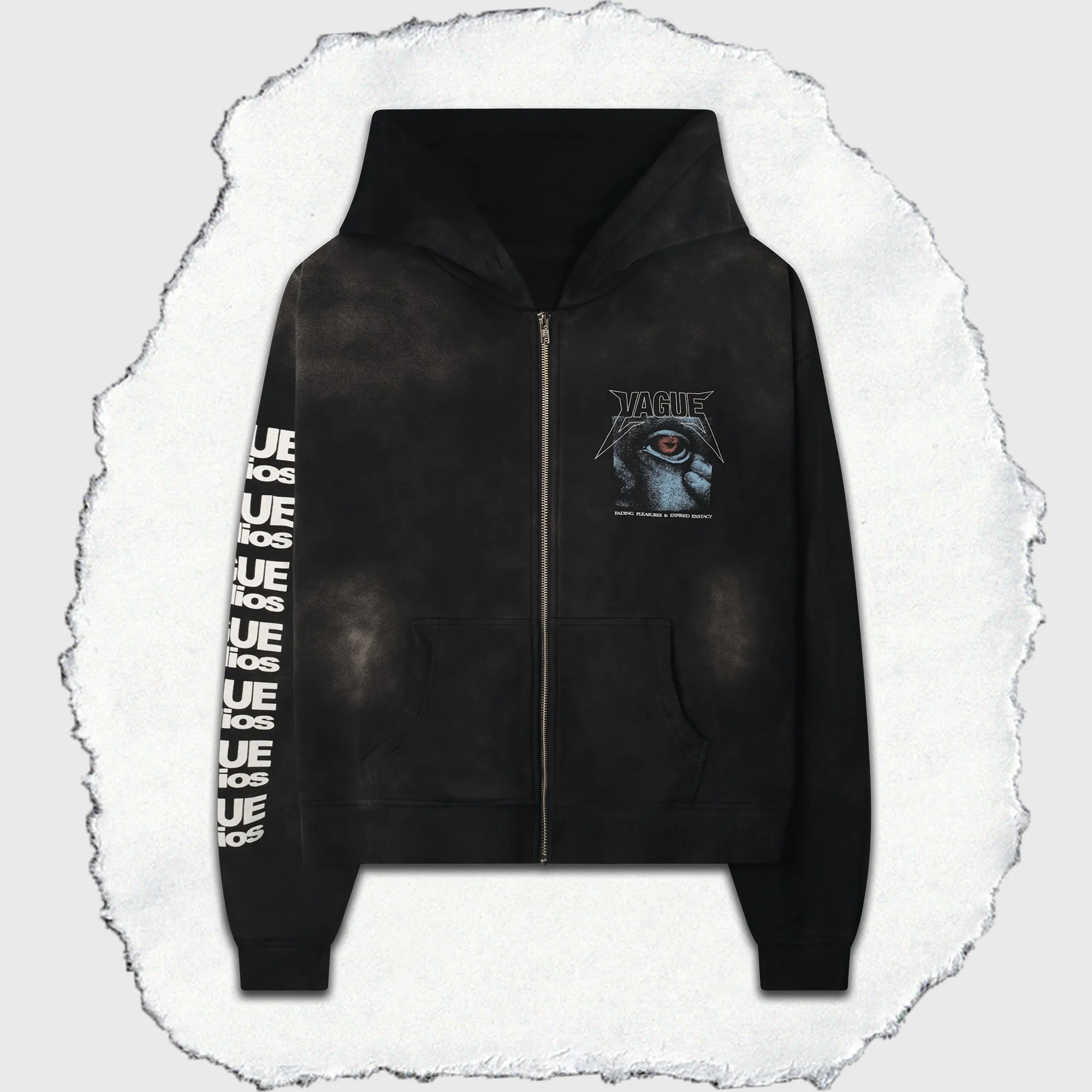FADING PLEASURES ZIP UP [SUNBEAT BLACK]