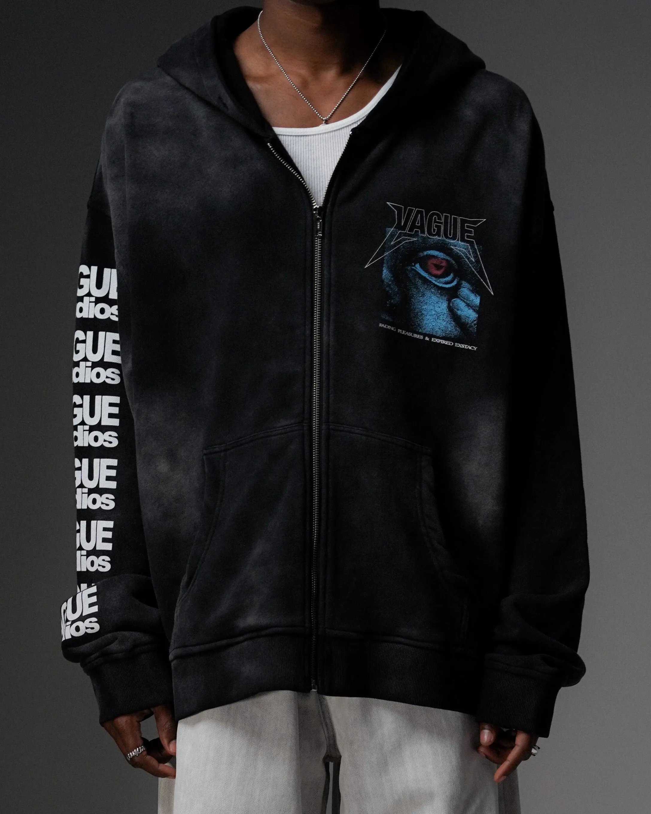 FADING PLEASURES ZIP UP [SUNBEAT BLACK]