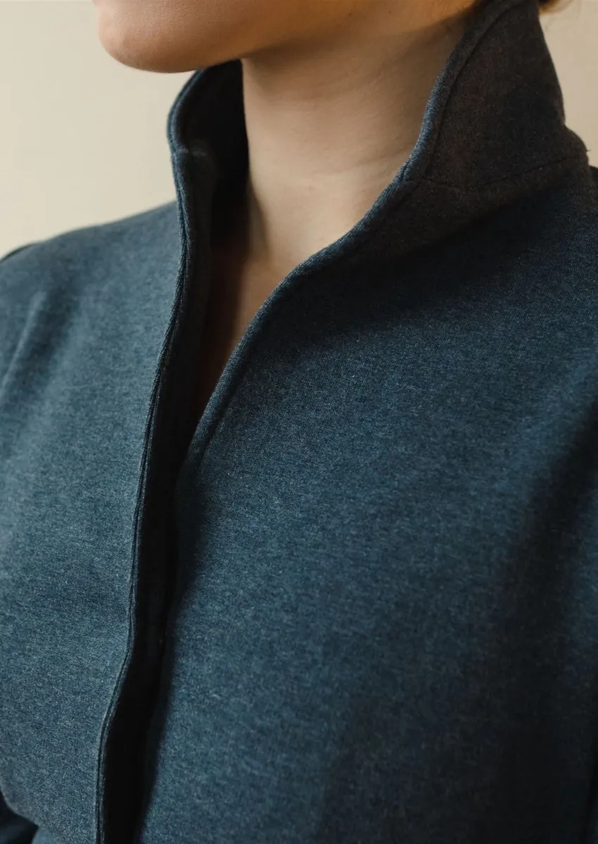 Jackie Tencel Organic Cotton Button-Down in Heather Lake