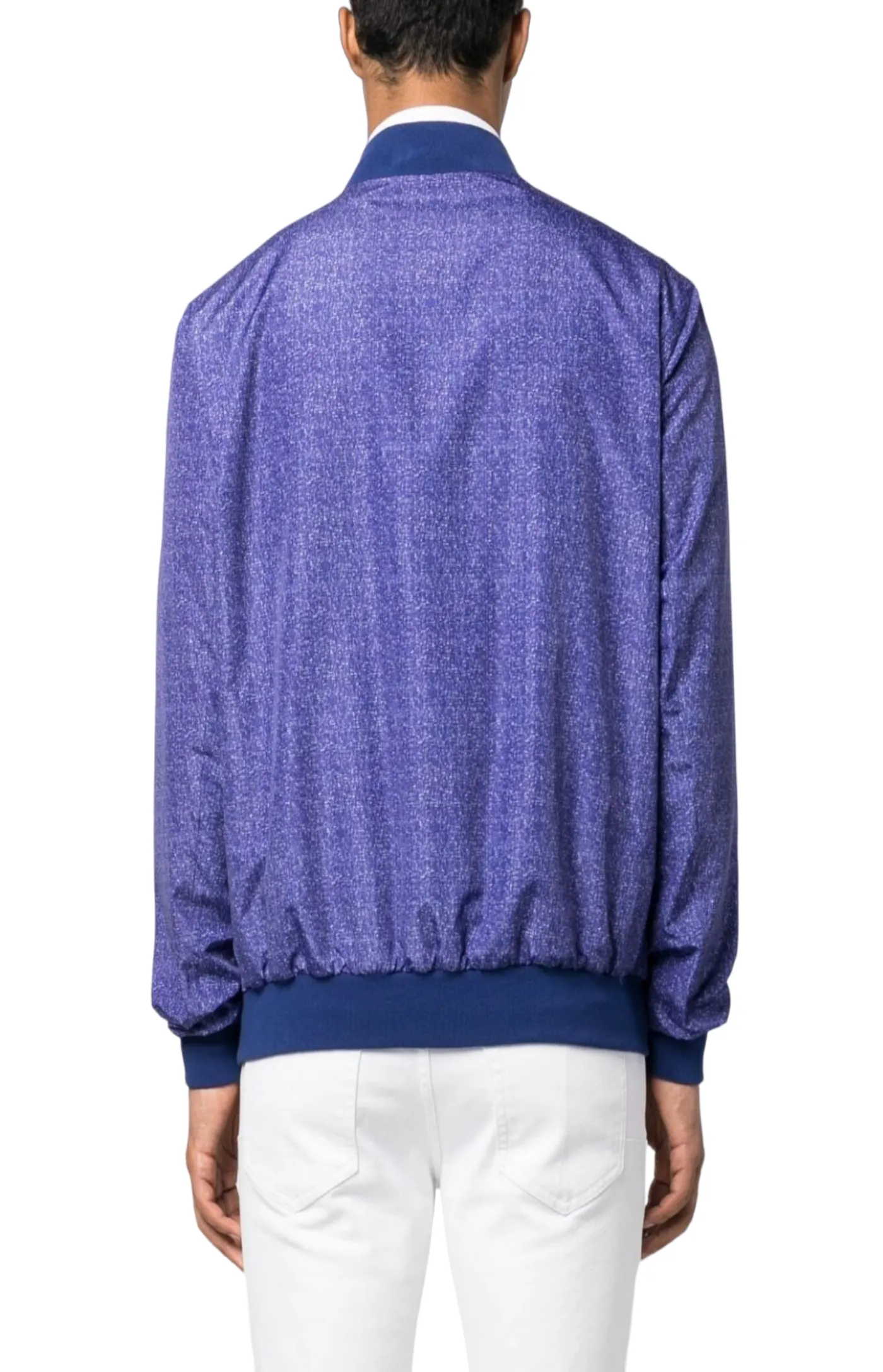 Logo-plaque bomber jacket