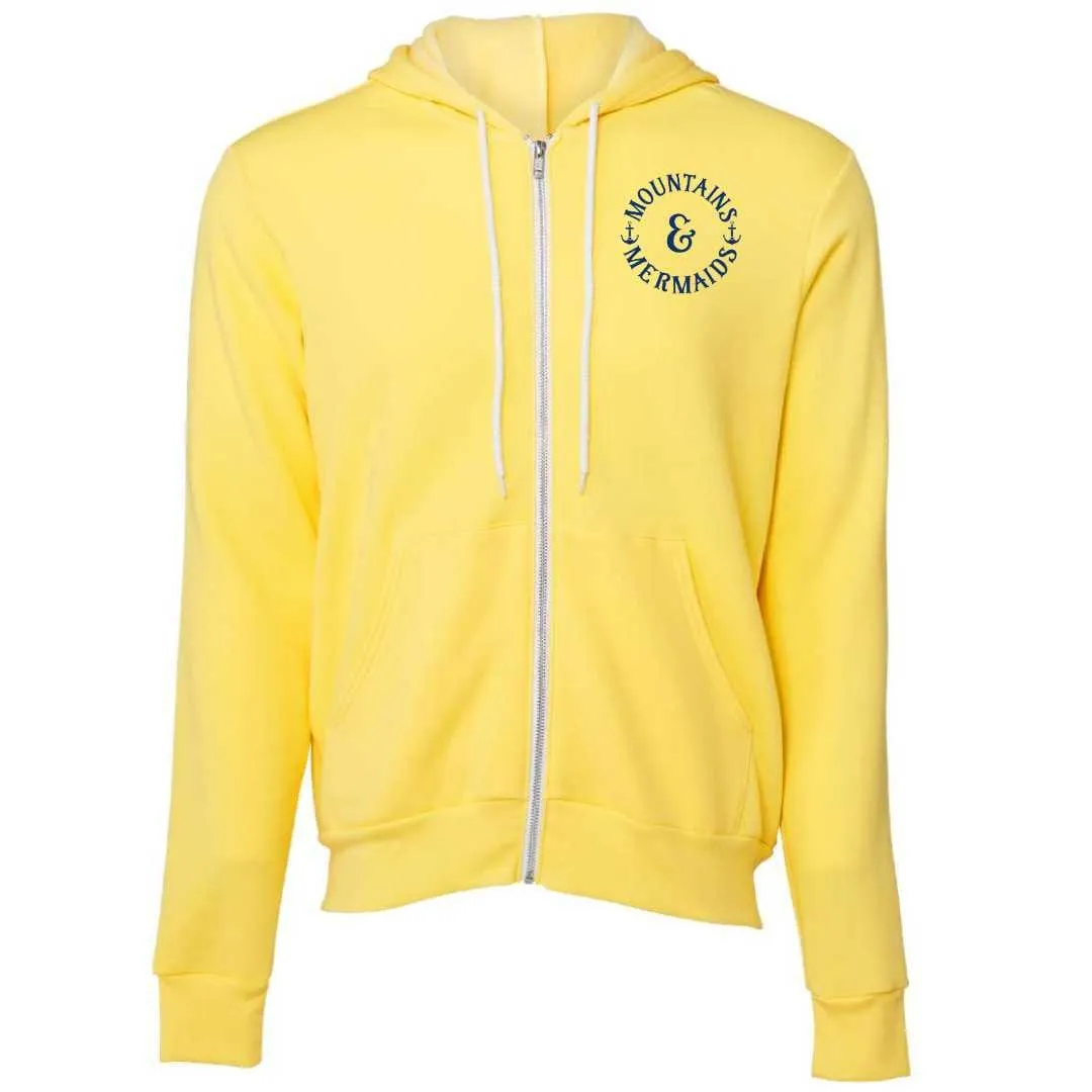 Mermaid’s Brew Fleece Zip Hoodie (Yellow)