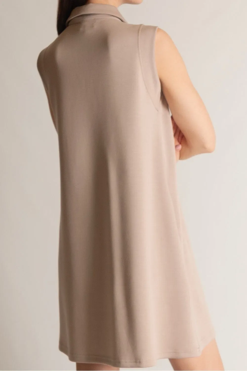 p cill Butter Modal Collared Dress