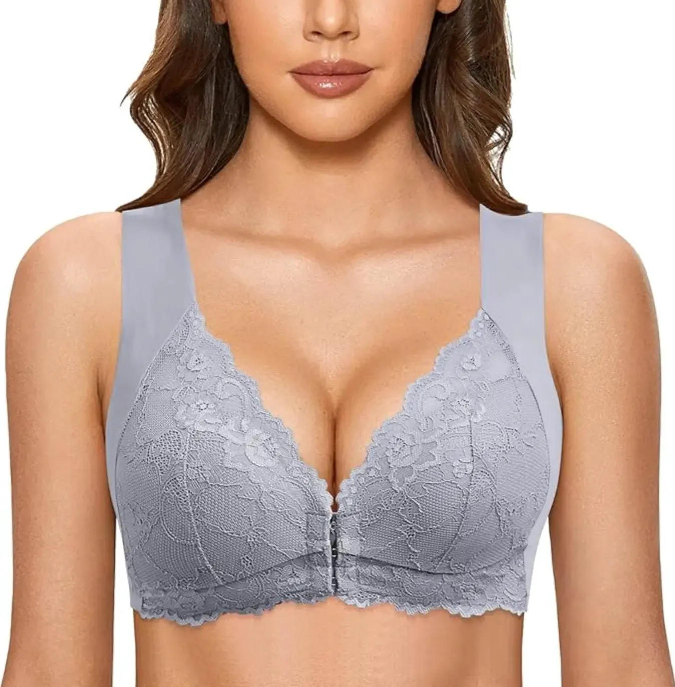 Plus Size Elegance Bra | Front Closure with Back Support for All-Day Comfort