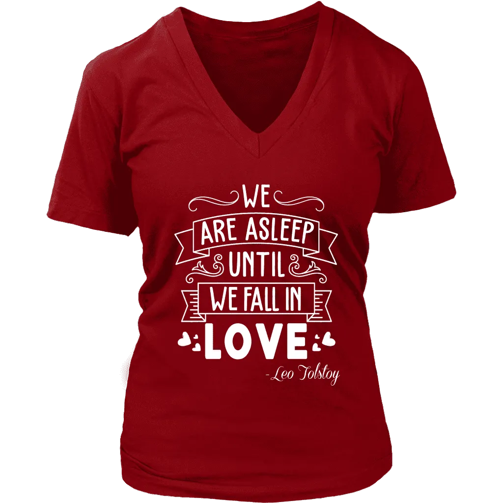 "We fall in love" V-neck Tshirt